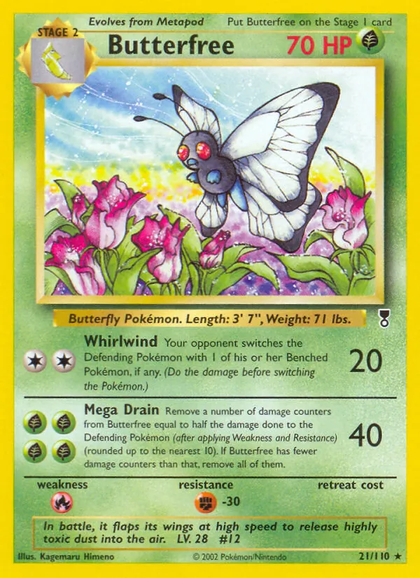 Butterfree #21 – Legendary Collection card