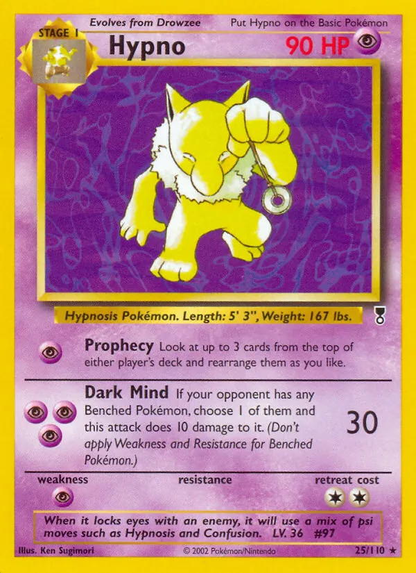 Hypno #25 – Legendary Collection card