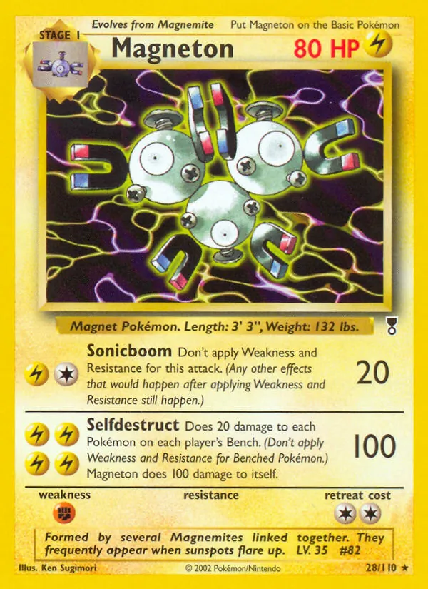 Magneton #28 – Legendary Collection card