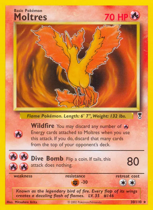 Moltres #30 – Legendary Collection card