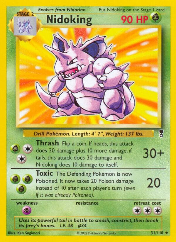 Nidoking #31 – Legendary Collection card