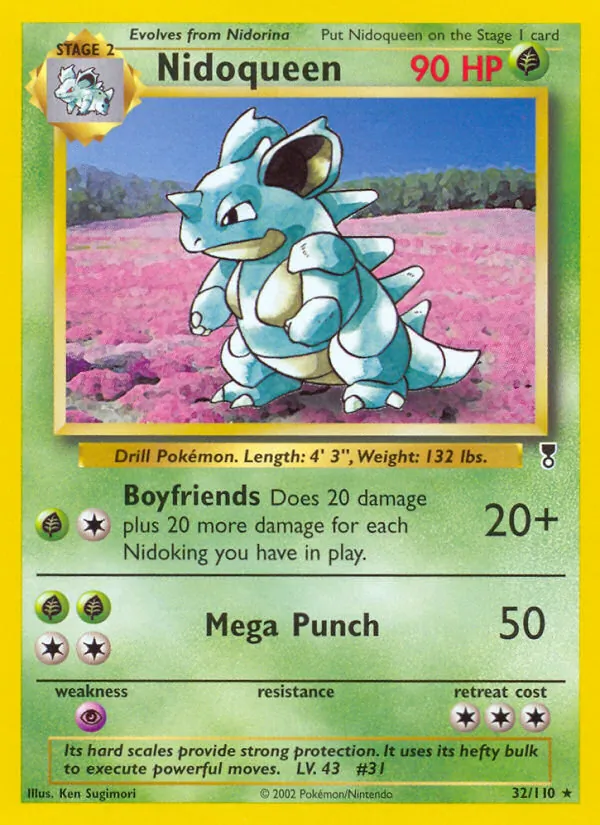 Nidoqueen #32 – Legendary Collection card