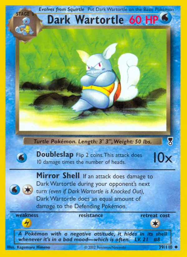 Dark Wartortle #39 – Legendary Collection card
