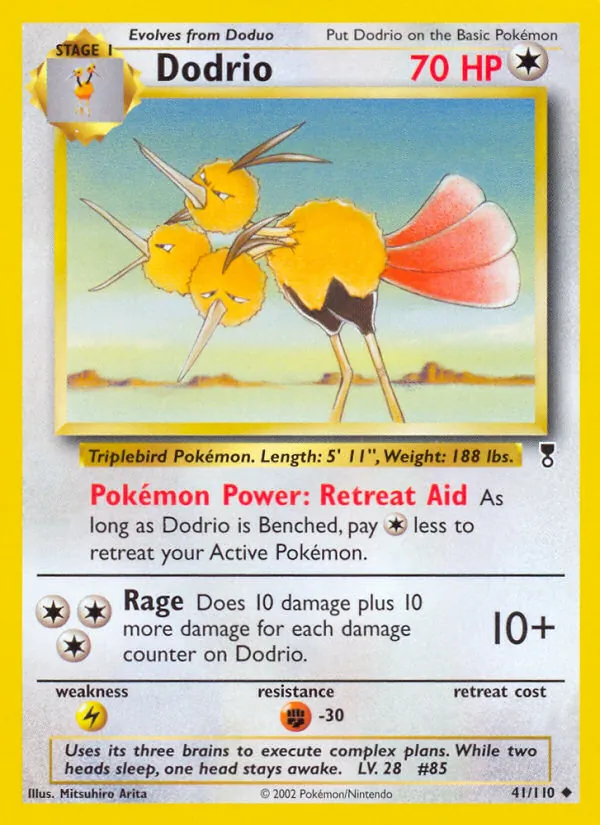 Dodrio #41 – Legendary Collection card