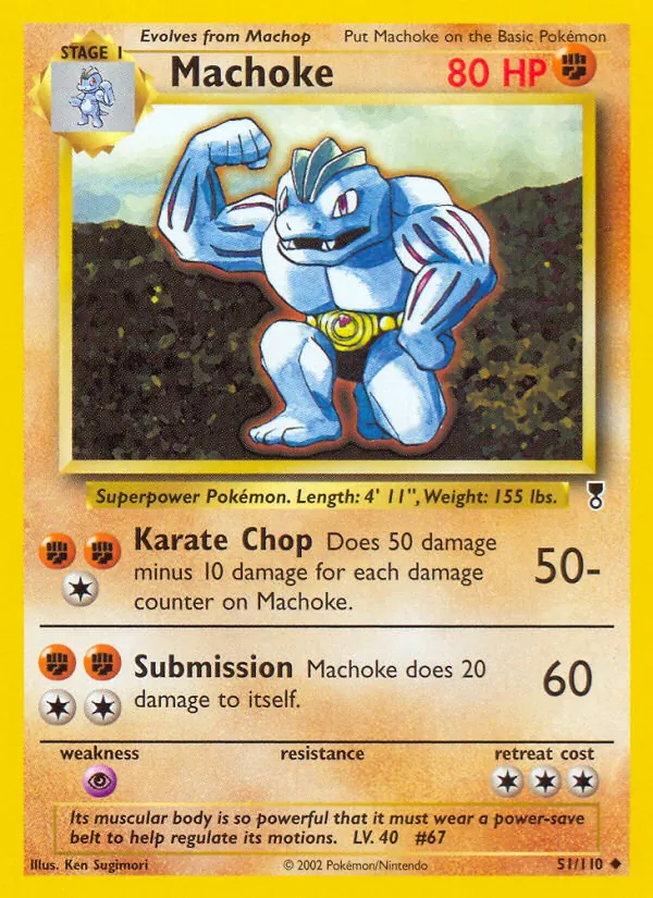 Machoke #51 – Legendary Collection card