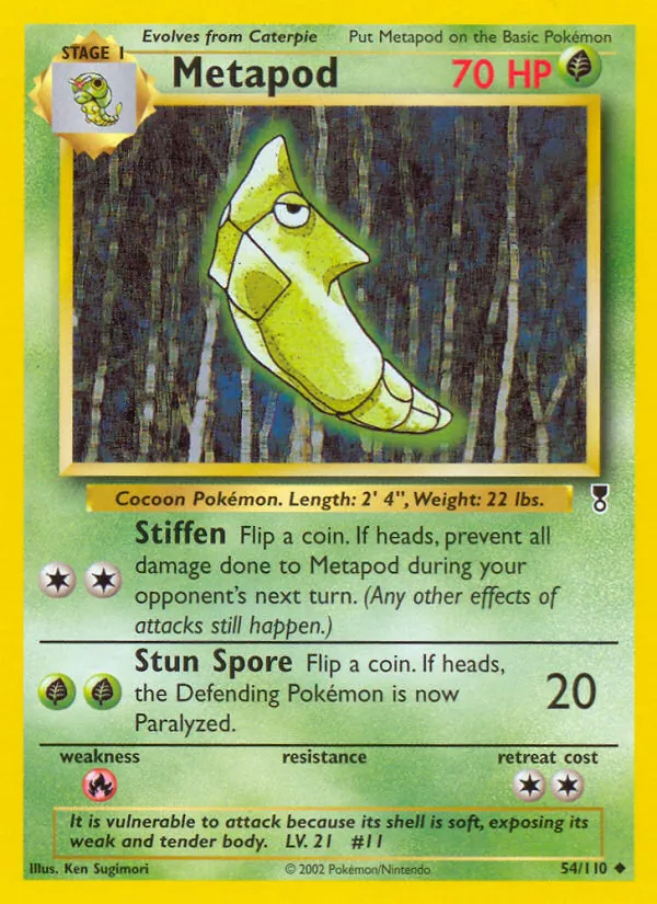 Metapod #54 – Legendary Collection card