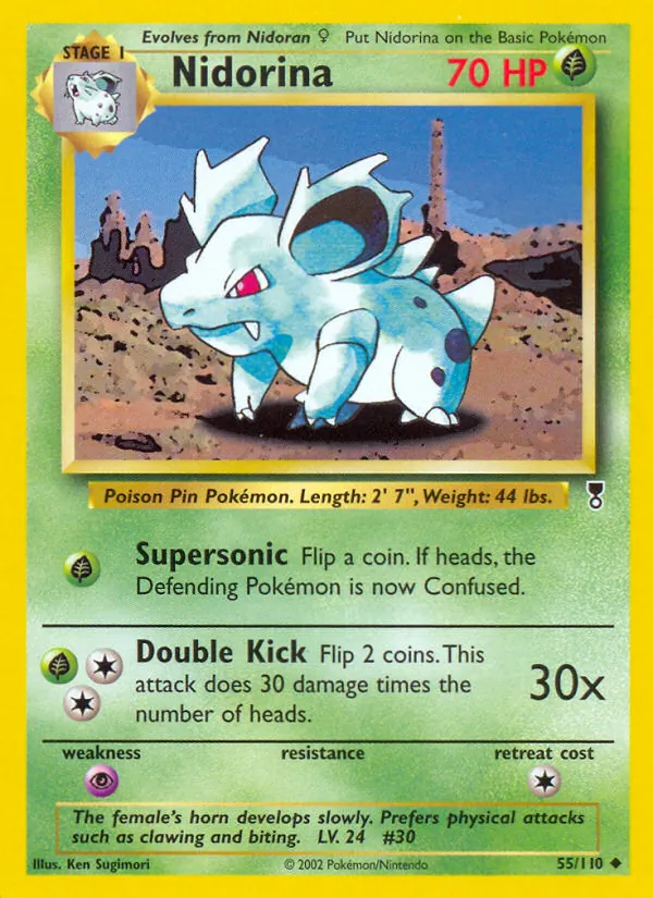 Nidorina #55 – Legendary Collection card
