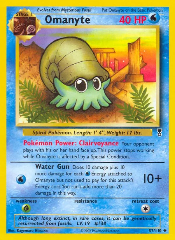 Omanyte #57 – Legendary Collection card