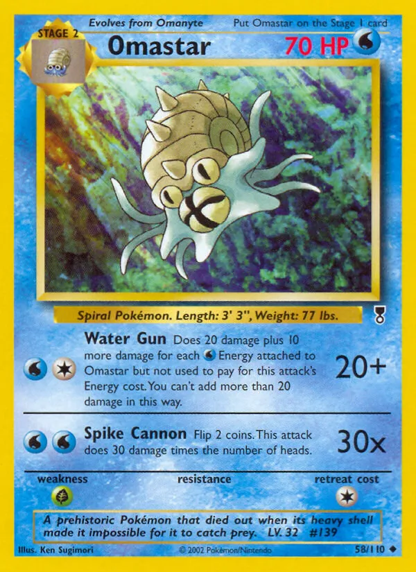 Omastar #58 – Legendary Collection card