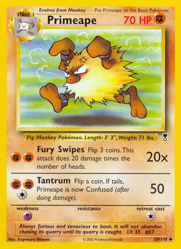 Primeape #59 – Legendary Collection card
