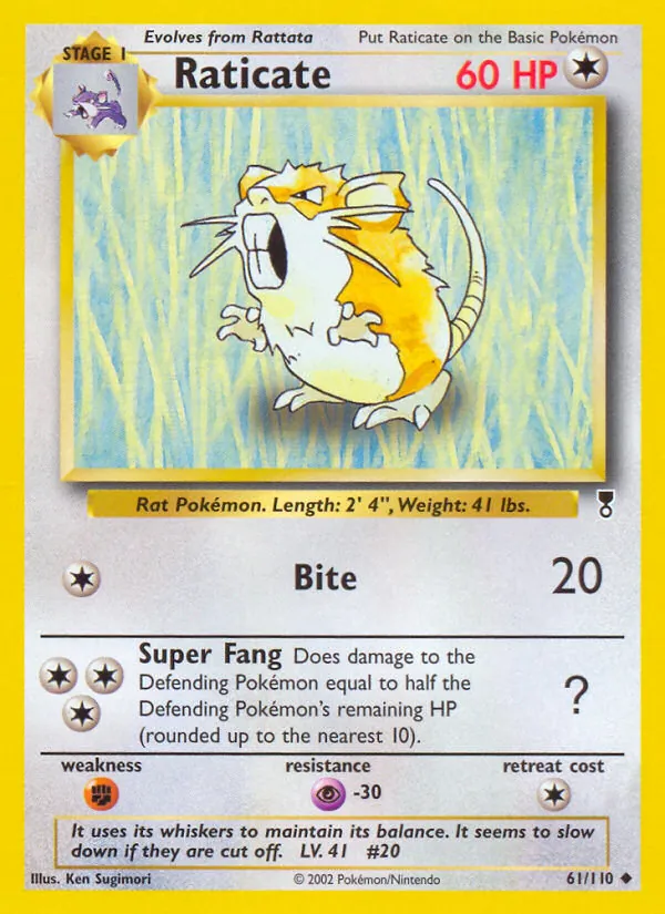 Raticate #61 – Legendary Collection card