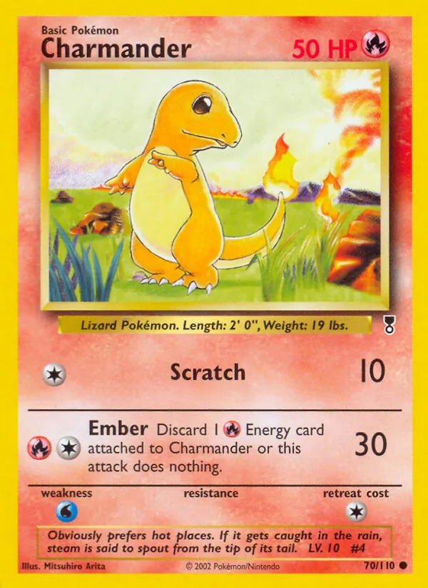 Charmander #70 – Legendary Collection card