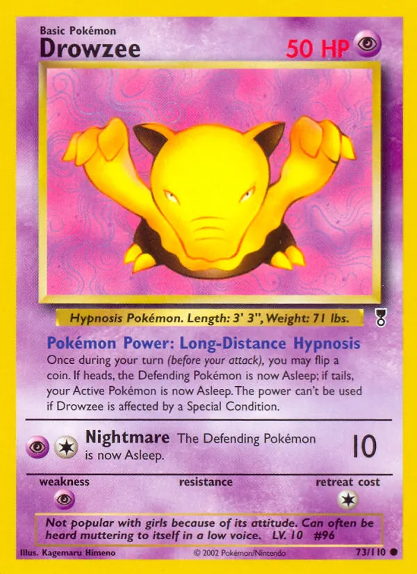 Drowzee #73 – Legendary Collection card