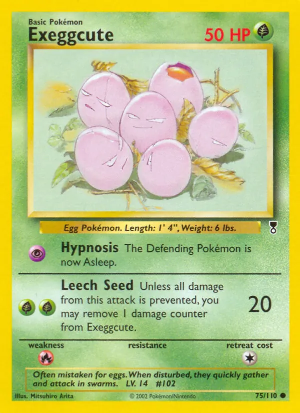 Exeggcute #75 – Legendary Collection card