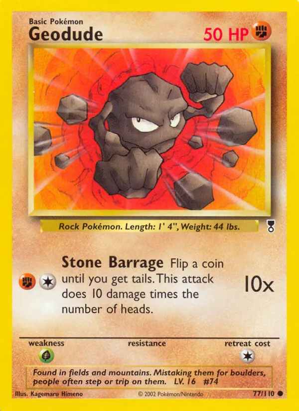 Geodude #77 – Legendary Collection card