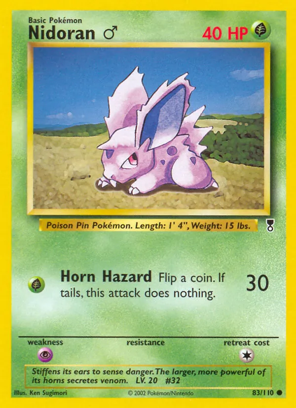 Nidoran ♂ #83 – Legendary Collection card