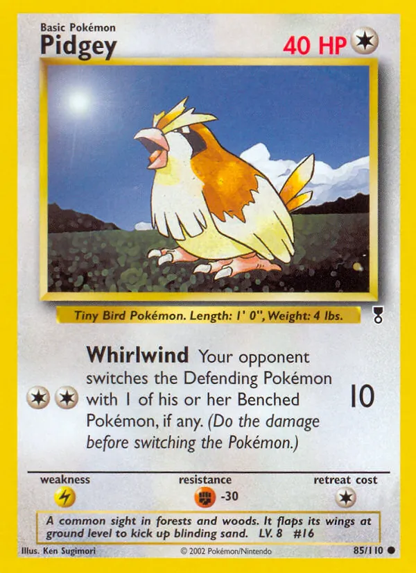 Pidgey #85 – Legendary Collection card