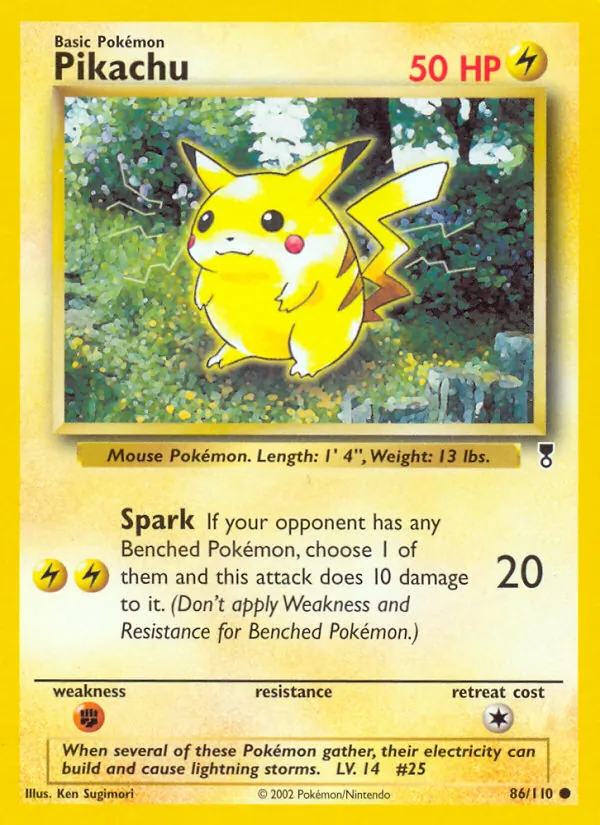 Pikachu #86 – Legendary Collection card