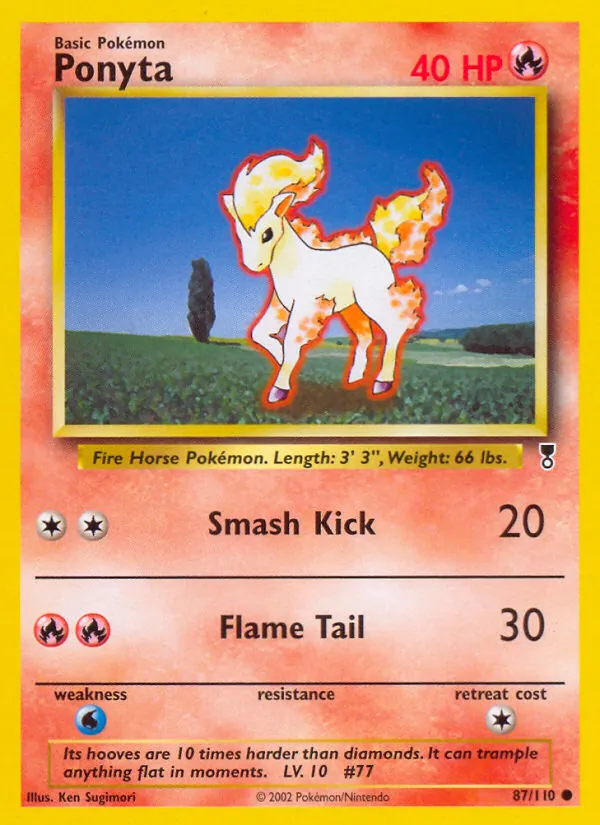 Ponyta #87 – Legendary Collection card