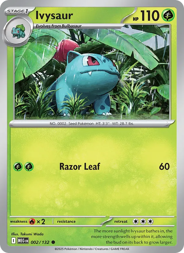Ivysaur #002 – Mega Evolution card