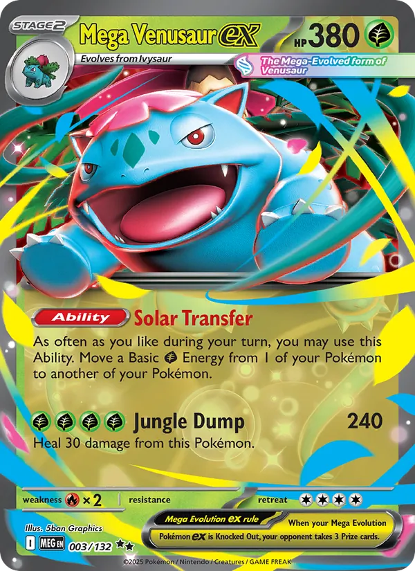 Mega Venusaur ex #003 – Mega Evolution card