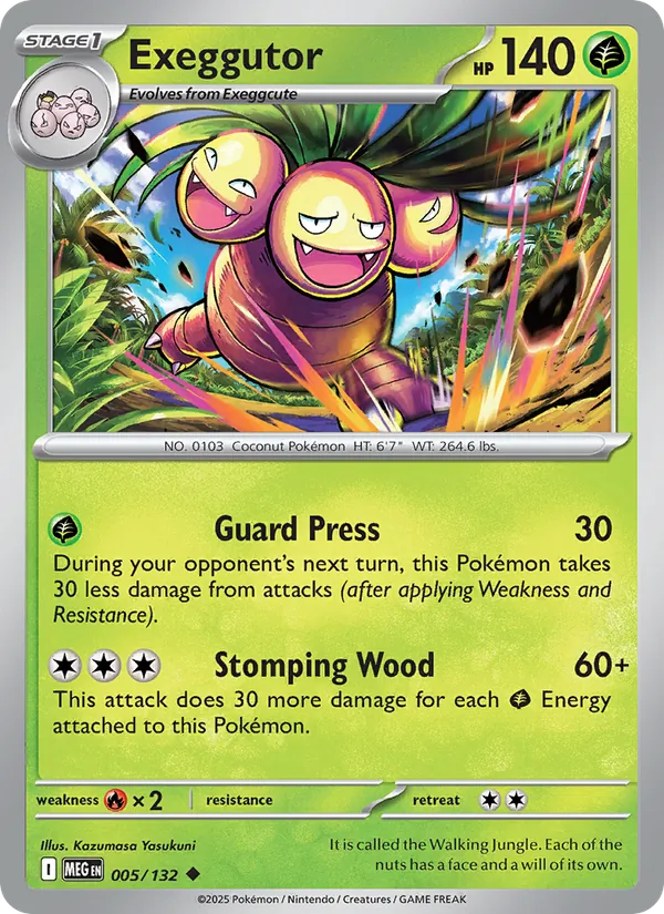 Exeggutor #005 – Mega Evolution card
