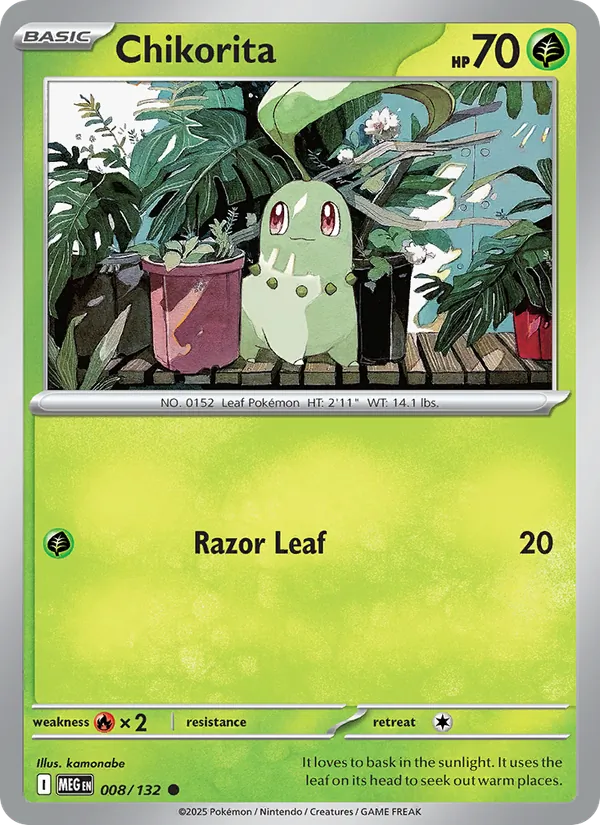 Chikorita #008 – Mega Evolution card