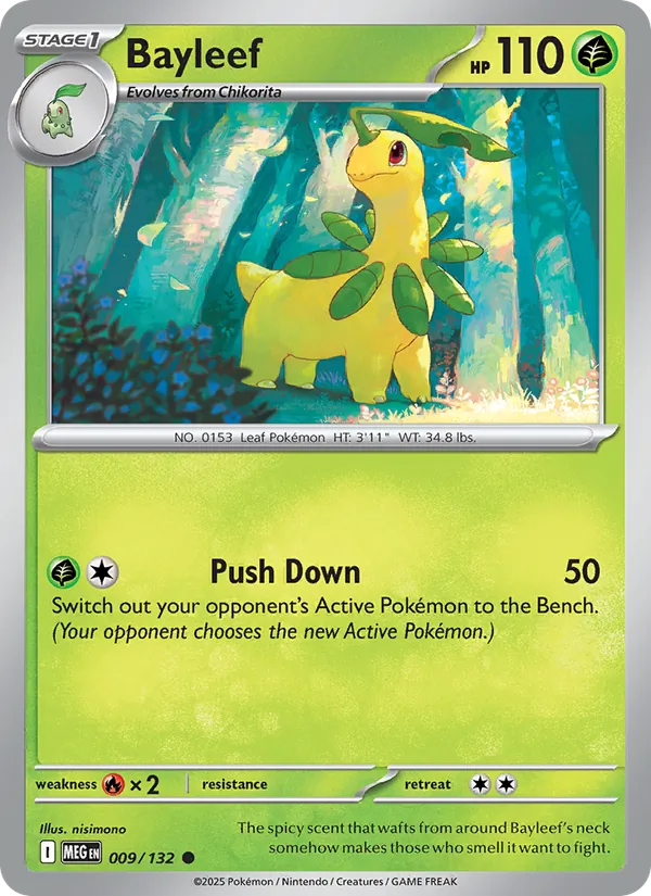 Bayleef #009 – Mega Evolution card