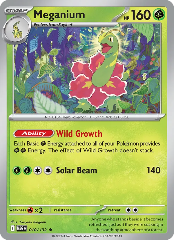 Meganium #010 – Mega Evolution card