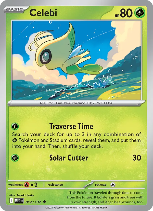 Celebi #012 – Mega Evolution card