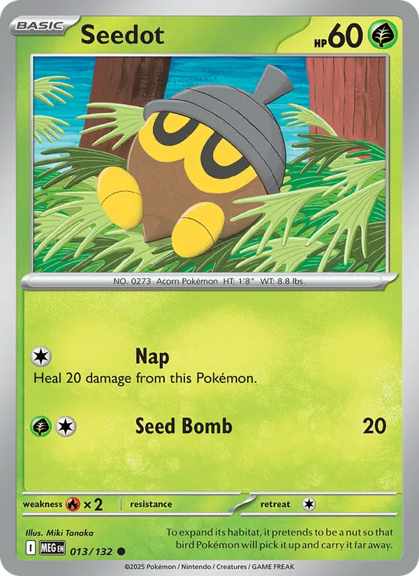 Seedot #013 – Mega Evolution card