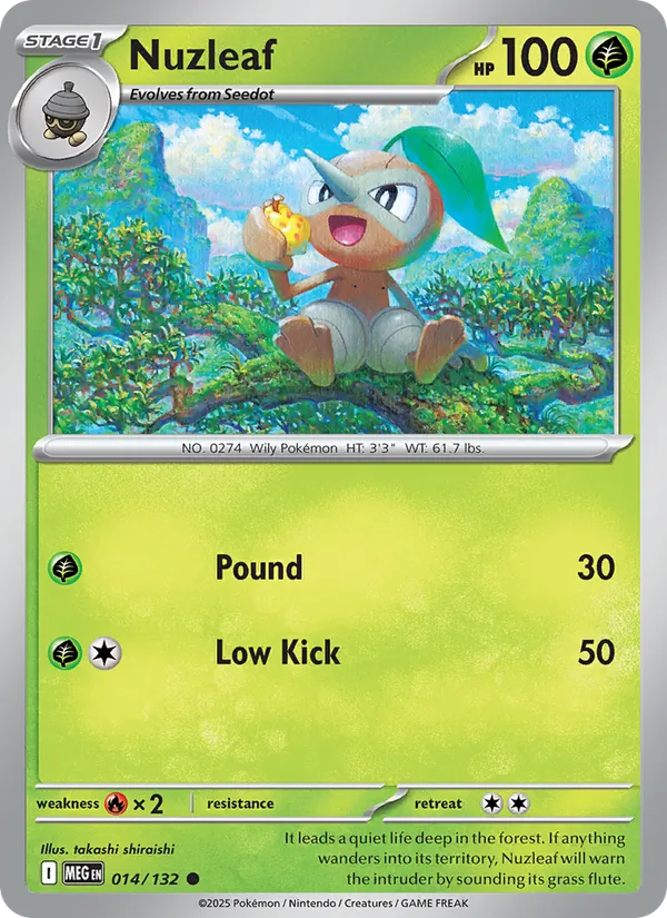 Nuzleaf #014 – Mega Evolution card