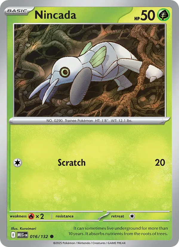 Nincada #016 – Mega Evolution card