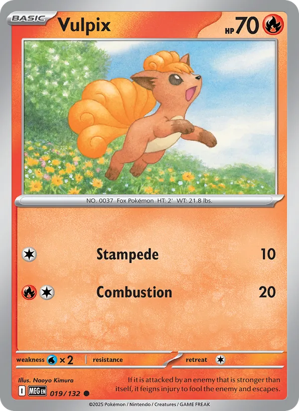 Vulpix #019 – Mega Evolution card