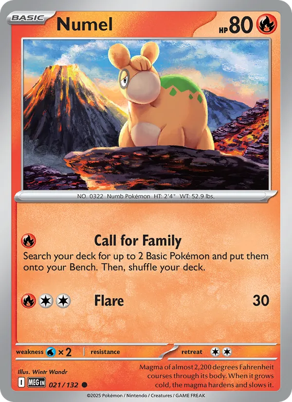 Numel #021 – Mega Evolution card