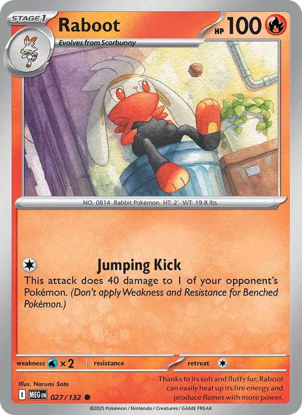 Raboot #027 – Mega Evolution card