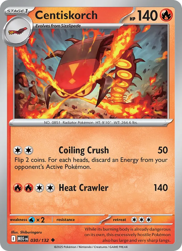 Centiskorch #030 – Mega Evolution card