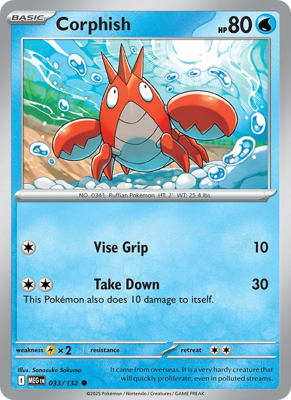 Corphish #033 – Mega Evolution card