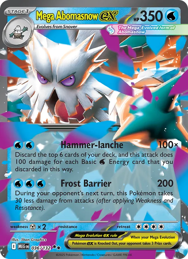 Mega Abomasnow ex #036 – Mega Evolution card