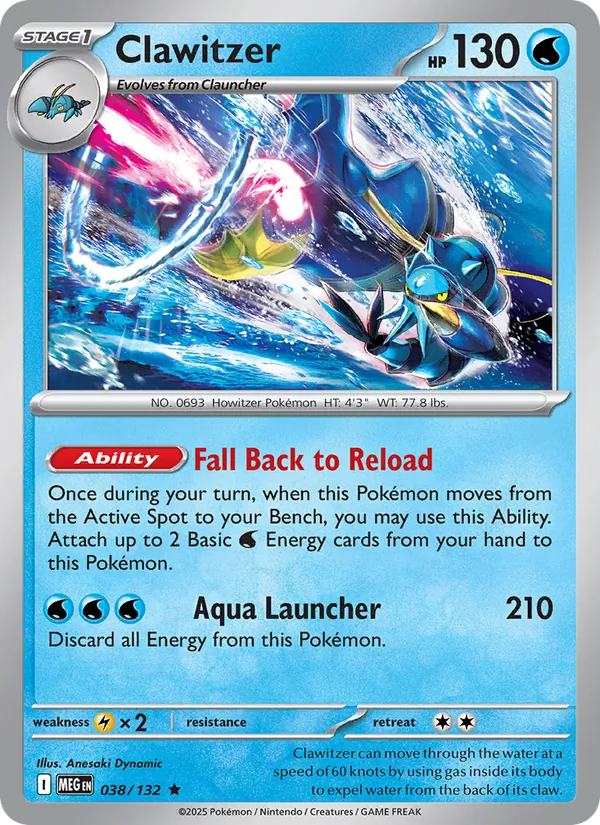 Clawitzer #038 – Mega Evolution card
