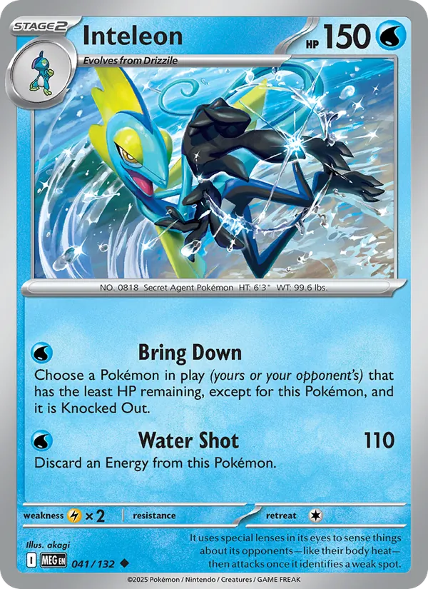 Inteleon #041 – Mega Evolution card