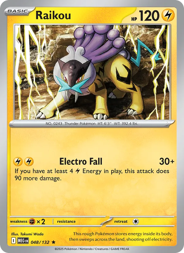 Raikou #048 – Mega Evolution card