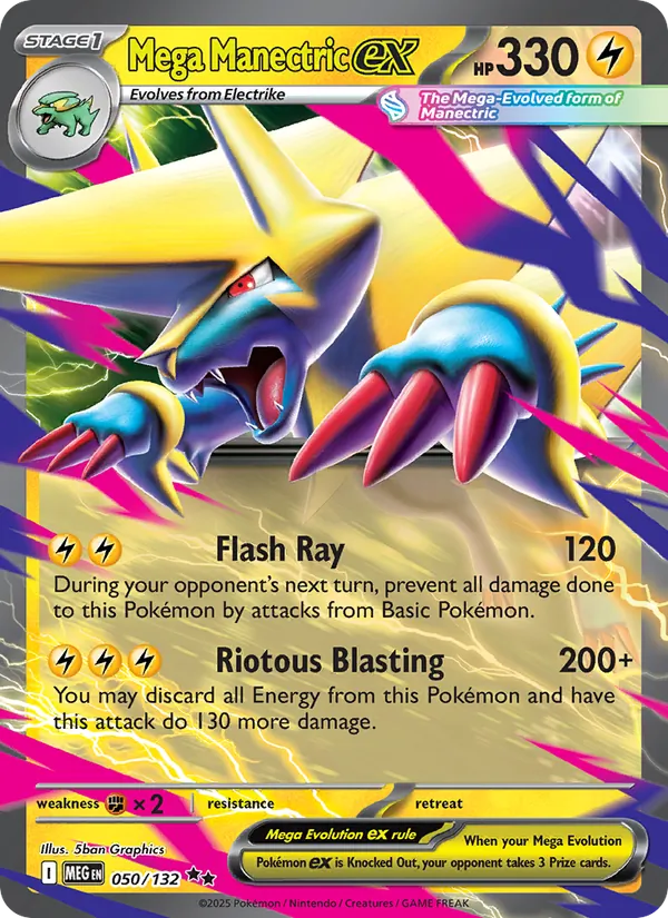 Mega Manectric ex #050 – Mega Evolution card