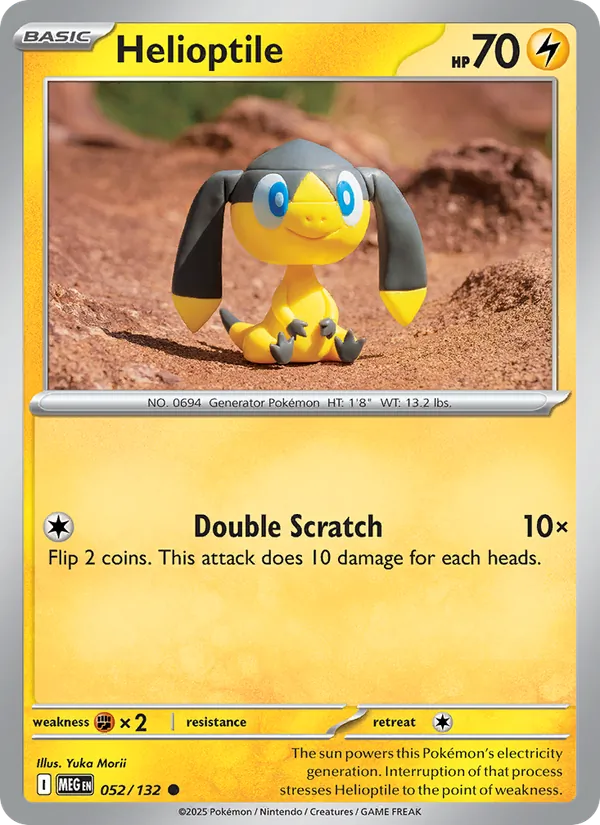 Helioptile #052 – Mega Evolution card