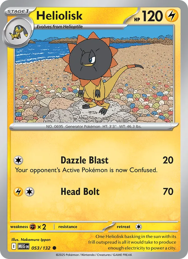 Heliolisk #053 – Mega Evolution card