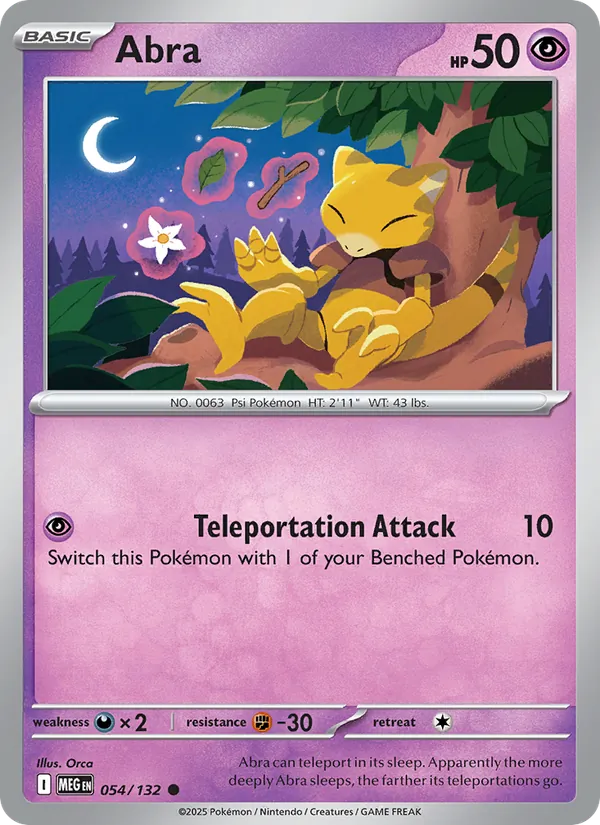 Abra #054 – Mega Evolution card
