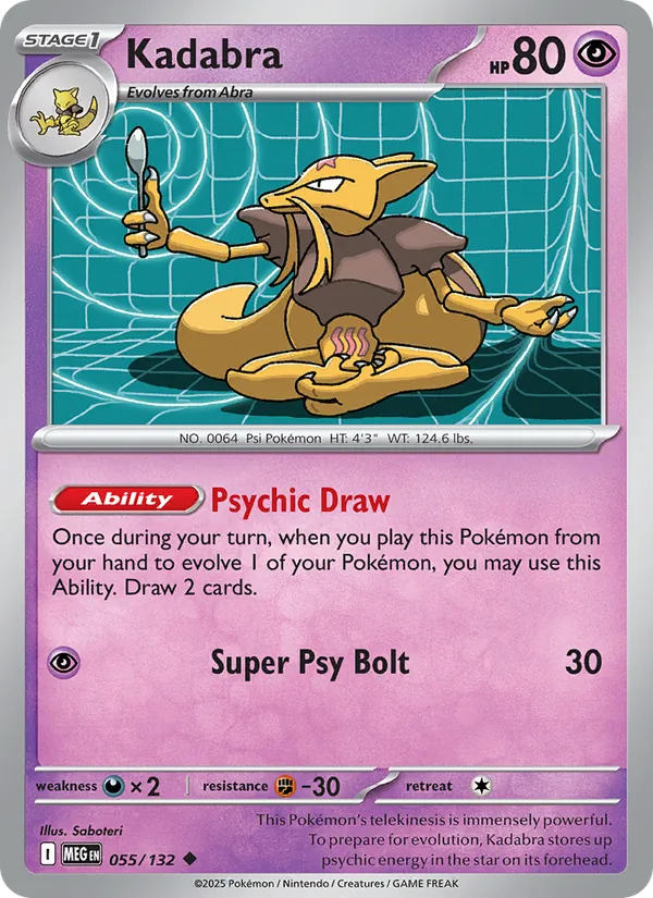 Kadabra #055 – Mega Evolution card