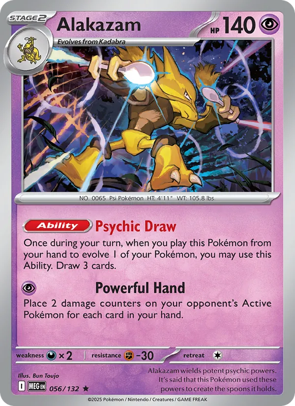 Alakazam #056 – Mega Evolution card