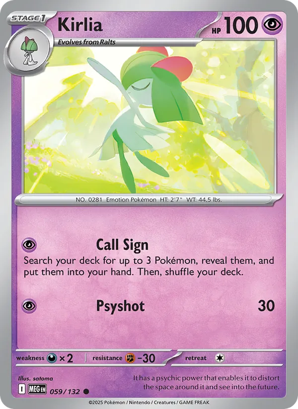 Kirlia #059 – Mega Evolution card