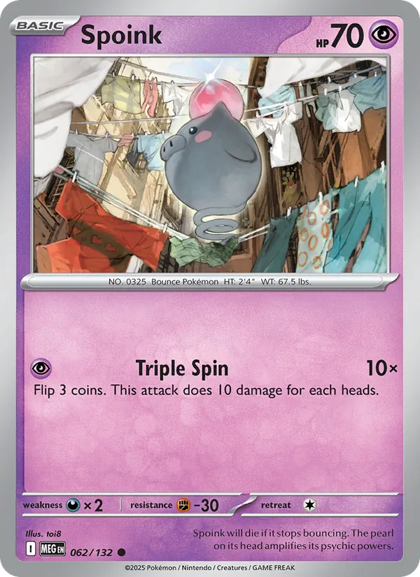 Spoink #062 – Mega Evolution card